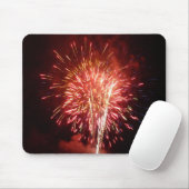 Rot, Weiß und Blau Feuerwerke II Patriotisch Mousepad (Mit Mouse)