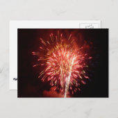 Rot, Weiß und Blau Feuerwerke II Patriotisch Postkarte (Vorne/Hinten)