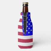 Rot, Weiß und Blau Flaschenkühler (Flasche Rückseite)