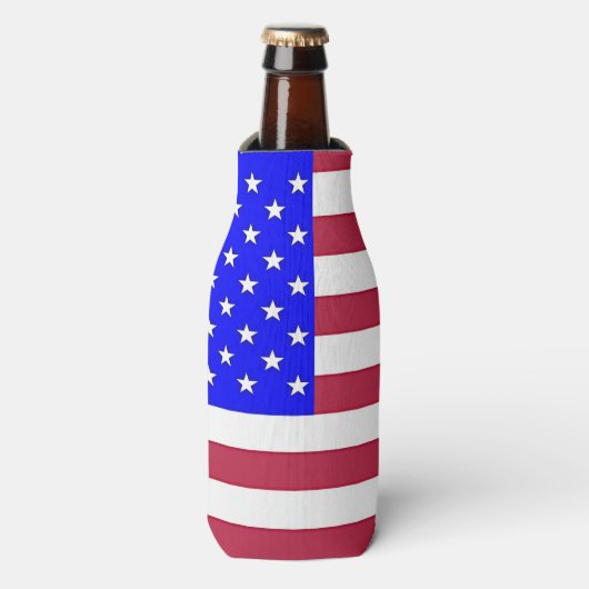 Rot, Weiß und Blau Flaschenkühler (Flaschenvorderseite)