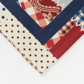 Rot, Weiß und Blau - Fleece-Blanket Fleecedecke (Ecke)