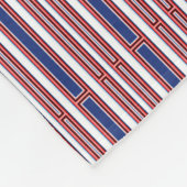 Rot weiß und blau fleecedecke (Ecke)