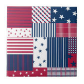 Rot, Weiß und Blau Fliese (Vorderseite)