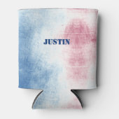 Rot-Weiß und Blau-Gefärbte Krawatte Personalisiert Dosenkühler (Vorderseite)