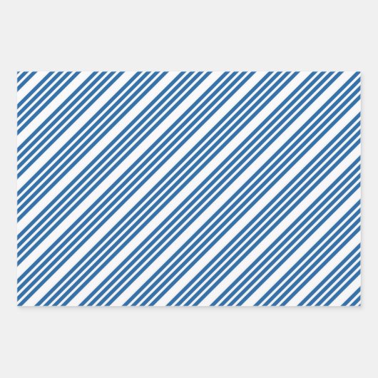 Rot-Weiß und Blau-Gemustert Geschenkpapier Set (Vorderseite 3)