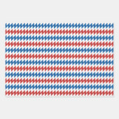 Rot-Weiß und Blau-Gemustert Geschenkpapier Set (Vorderseite 2)