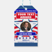 Rot, Weiß und Blau Geschenkanhänger (Vorderseite)