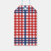 Rot, Weiß und Blau Geschenkanhänger (Rückseite)