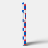 rot-weiß und blau gestrichelte Druckfarbe Case-Mate iPhone Hülle (Rückseite / Links)