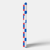 rot-weiß und blau gestrichelte Druckfarbe Case-Mate iPhone Hülle (Rückseite / Rechts)