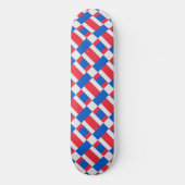 rot-weiß und blau gestrichelte Druckfarbe Skateboard (Vorderseite)