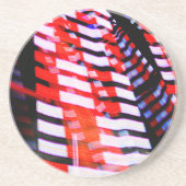 Rot weiß und Blau Getränkeuntersetzer (Vorne)