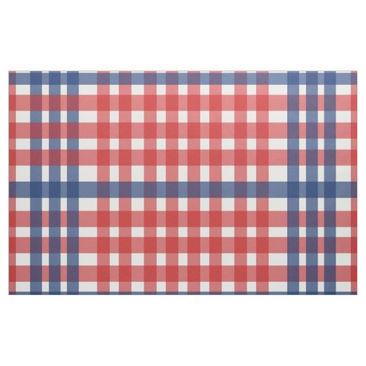 Rot, Weiß und Blau Gingham Kariert Stoff (Yard (91,4 cm))