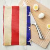 Rot, Weiß und Blau Handtuch (Viertel Falte)