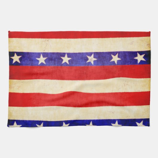 Rot, Weiß und Blau Handtuch (Horizontal)