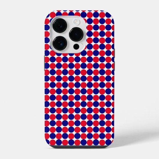 Rot, Weiß und Blau iPhone Hülle (Rückseite)