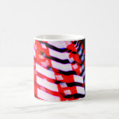 Rot weiß und Blau Kaffeetasse (Mittel)