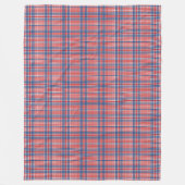 Rot-Weiß und Blau-Kariert Fleece Blanken (Vorderseite)
