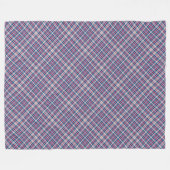 Rot-Weiß und Blau-Kariert Fleecedecke (Vorderseite (Horizontal))