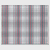 Rot, Weiß und Blau Kariert Geschenkpapier (Flach)