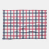 Rot-Weiß und Blau-Kariert Geschirrtuch (Horizontal)