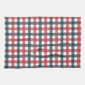Rot-Weiß und Blau-Kariert Geschirrtuch (Horizontal)