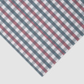 Rot, Weiß und Blau Kariert Seidenpapier (Ausschnitt)