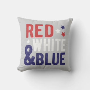 Rot weiß und blau kissen
