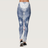 rot-weiß und blau leggings (Rückseite)