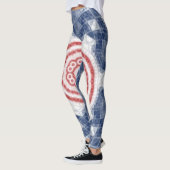 rot-weiß und blau leggings (Links)