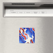 Rot, Weiß und Blau Magnet (In Situ (Geschirrspüler))