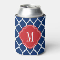 Rot-Weiß und Blau-marokkanisches Quatrefolienmonog