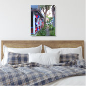 Rot, Weiß und Blau - Martha's Vineyard Leinwanddruck (Insitu (Schlafzimmer))