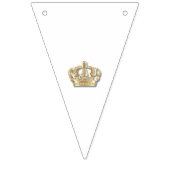 Rot, Weiß und Blau mit goldener Krone Wimpelkette (Zweite Fahne)