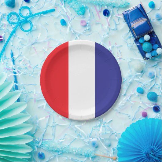 Rot weiß und blau pappteller (Party)