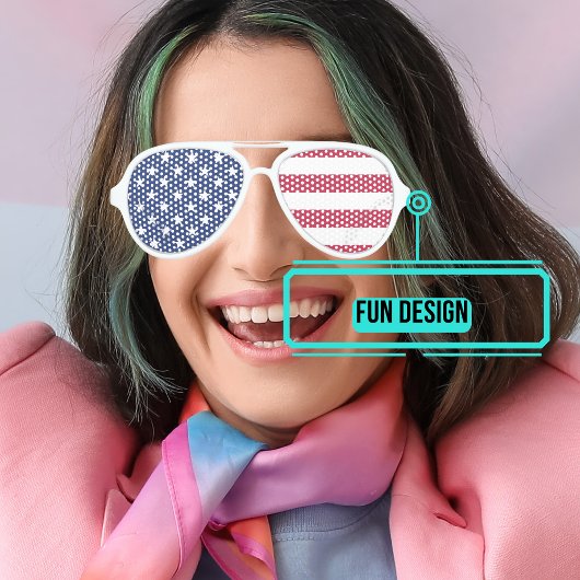 Rot-Weiß und Blau-Party Sonnenbrille Gastgeschenk