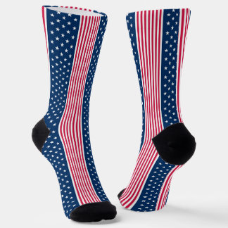 Rot Weiß Und Blau Patriot  Socken