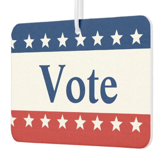 Rot Weiß und Blau Patriotisch mit Sternen wählen Autolufterfrischer (Links)