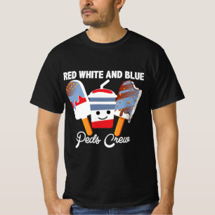 Rot Weiß Und Blau Peds Crew T SHIRT DESIGN