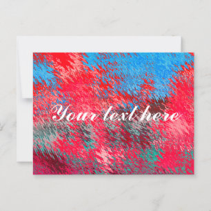 Rot, weiß und blau, Postkarte