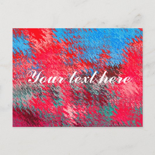 Rot, weiß und blau, Postkarte (Vorderseite)