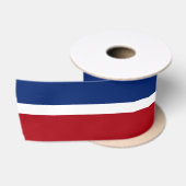 Rot weiß und Blau Satinband (Spule)