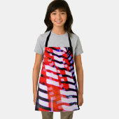 Rot weiß und Blau Schürze (Insitu)