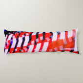 Rot weiß und Blau Seitenschläferkissen (Rückseite)
