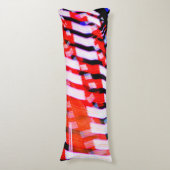 Rot weiß und Blau Seitenschläferkissen (Vorderseite Vertikal)