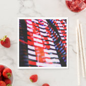 Rot weiß und Blau Serviette (Beispiel)