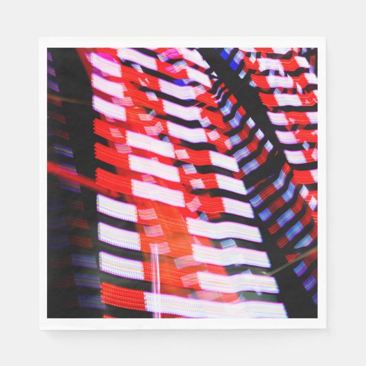 Rot weiß und Blau Serviette (Vorderseite)