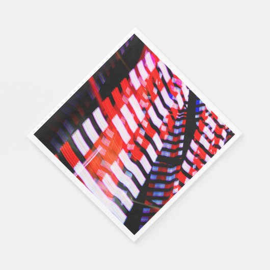 Rot weiß und Blau Serviette (Ecke)