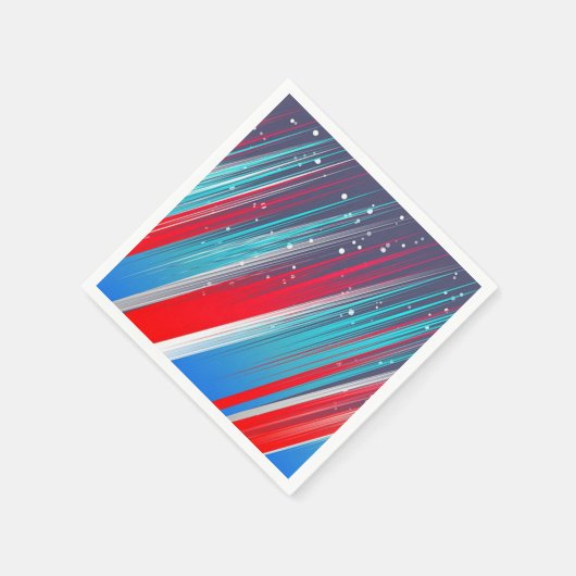 Rot, Weiß und Blau Serviette (Ecke)