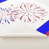 Rot, Weiß und Blau Sherpadecke (3/4)